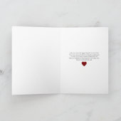 Pet Loss Sympathy Dog Angel Wings Custom カード (内部)