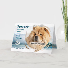 PET LOSS your photo & name Memorial Card サンキューカード