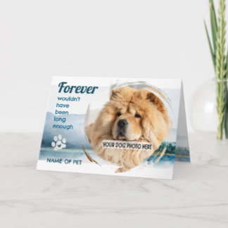 PET LOSS your photo & name Memorial Card サンキューカード