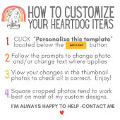 PET LOSS your photo & name Memorial Card サンキューカード