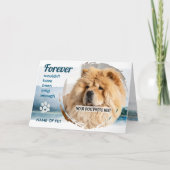 PET LOSS your photo & name Memorial Card サンキューカード (正面)