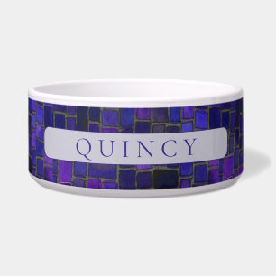 PET LOVEセラミックペットボウル/バイオレットモザイク ボウル