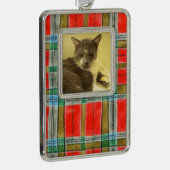 PET LOVE額縦型オーナメント/ MacBainプレイド シルバープレートフレームオーナメント (右)