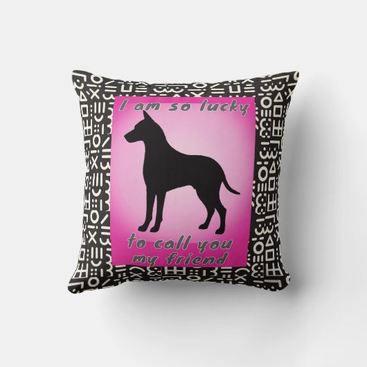 pet lover クッション (裏面)