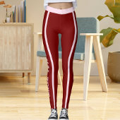 Pet Lover Cat Mom BFF Red Pink Valentine's Day DIY レギンス