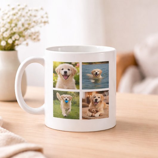 Pet Lover Gift Photo Collage コーヒーマグカップ