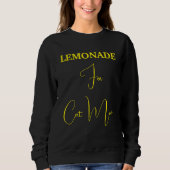Pet Lover Yellow Script Cat Mom Customized Black スウェットシャツ (正面)