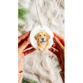 Pet Lovers Christmas Ornament | Dog & Cat  セラミックオーナメント