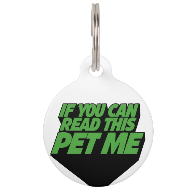 Pet Me ペット　ネームタグ (正面)