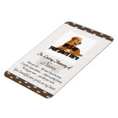 Pet Memorial – あなたの美しい手のプリントを私のハート マグネット (左側)