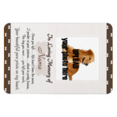 Pet Memorial – あなたの美しい手のプリントを私のハート マグネット (横)