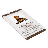 Pet Memorial – あなたの美しい手のプリントを私のハート マグネット (右側)