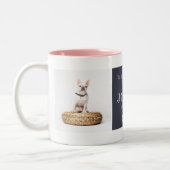 Pet Memorial お気に入りの Hello Keepsake Photo Collage ツートーンマグカップ (左)