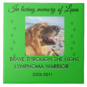 Pet Memorial 1 Photo - Brave Through The Fight  タイル (正面)