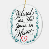 Pet Memorial Are the Pure 賛美 Inハート写真 セラミックオーナメント (左)