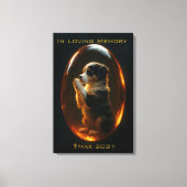 Pet Memorial Australian Shepherd Amber Canvas  キャンバスプリント (正面)