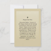 Pet Memorial Card 3.5インチx 5インチ – クリームフォトモダンー 案内状 (裏面)