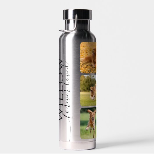 Pet Memorial Custom Photo Keepsake ウォーターボトル (右面)