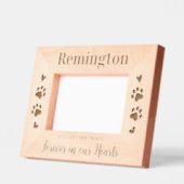 Pet Memorial Dog Cat Paw Personalized Wood Picture レーザー彫刻フレーム (左)