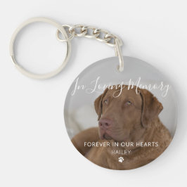 Pet Memorial Dog Photo Pet Loss Keepsake キーホルダー