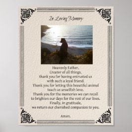 Pet Memorial Dog Prayer - Poster ポスター