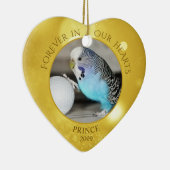 PET MEMORIAL FOREVER IN OURハート写真記念 セラミックオーナメント (右)