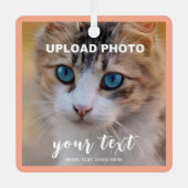 Pet Memorial Front And Back Double Sided Print メタルオーナメント (正面)