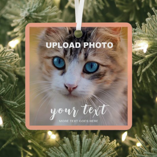 Pet Memorial Front And Back Double Sided Print メタルオーナメント (インサイチュ)