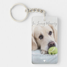 Pet Memorial Keepsake Gift Dog Photo キーホルダー