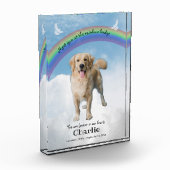 Pet Memorial Keepsake Rainbow Bridge フォトブロック (左)