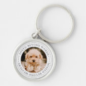 Pet Memorial Loved Beyond Words Elegant Chic Photo キーホルダー (正面)