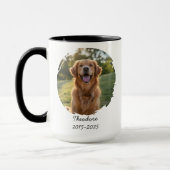 Pet Memorial Mug - Photo & Dates マグカップ (左)