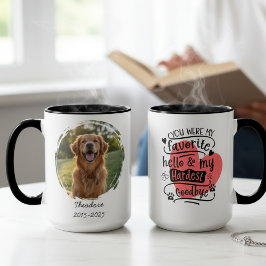 Pet Memorial Mug - Photo & Dates マグカップ