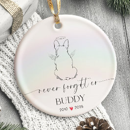 Pet Memorial Ornament Dog Personalized  セラミックオーナメント