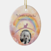 Pet Memorial Ornament – My Guardian Angel Has Paws セラミックオーナメント (右)