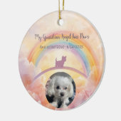 Pet Memorial Ornament – My Guardian Angel Has Paws セラミックオーナメント (左)