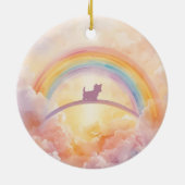 Pet Memorial Ornament – My Guardian Angel Has Paws セラミックオーナメント (裏面)