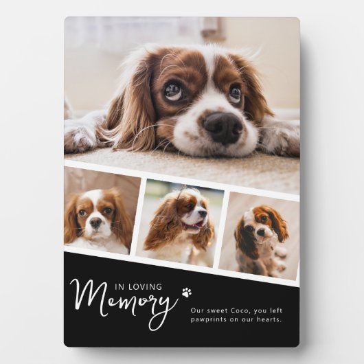 Pet Memorial Photo Collage フォトプラーク (正面)