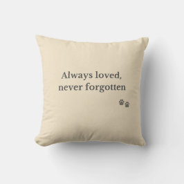 Pet Memorial Pillow – Always Loved  クッション