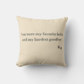 Pet Memorial Pillow – Favorite Hello クッション (正面)