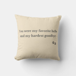 Pet Memorial Pillow – Favorite Hello クッション