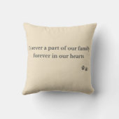 Pet Memorial Pillow – Forever Family クッション (裏面)