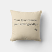 Pet Memorial Pillow – Love Remains クッション (正面)