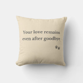 Pet Memorial Pillow – Love Remains クッション
