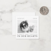 Pet Memorial Quote Simple Modern Chic Photo ノートカード (正面/裏面インサイチュ)