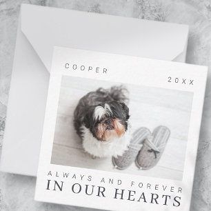 Pet Memorial Quote Simple Modern Chic Photo ノートカード
