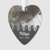 Pet Memorial Remembrance Beloved Keepsake オーナメント (正面)