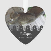 Pet Memorial Remembrance Beloved Keepsake オーナメント (正面)