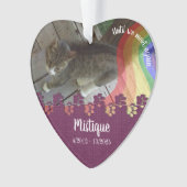 Pet Memorial Remembrance Beloved Keepsake オーナメント (正面)