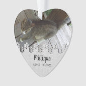 Pet Memorial Remembrance Beloved Keepsake オーナメント (正面)